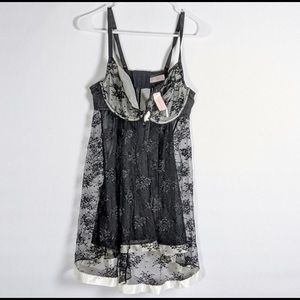 NWT Cacique sheer lace nightie, babydoll, lingerie